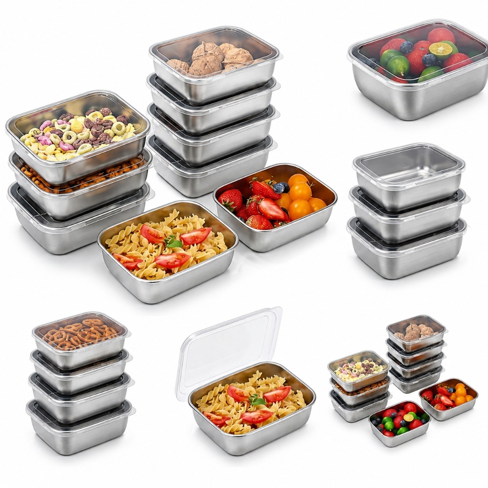 Food Storage Meals - Juego de 6 Recipientes Herméticos de