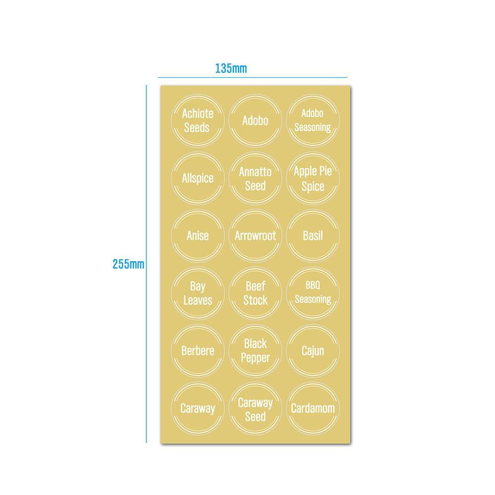 144 Etiquetas Transparentes pa - Food Storage Labels reseña y precio
