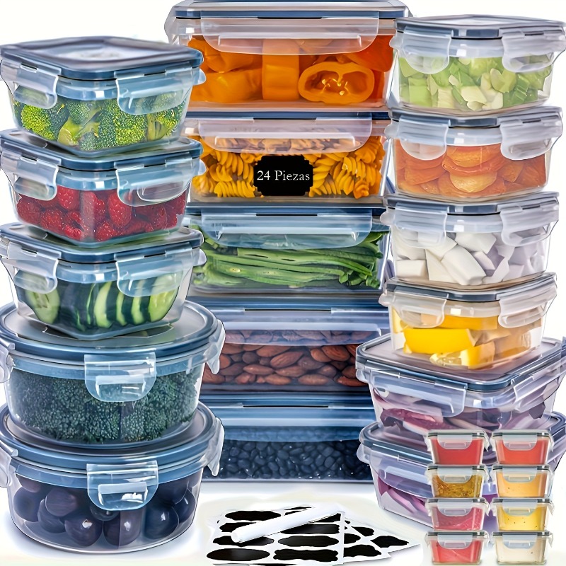 Juego de 48 Recipientes para A - Food Storage Meals reseña y precio