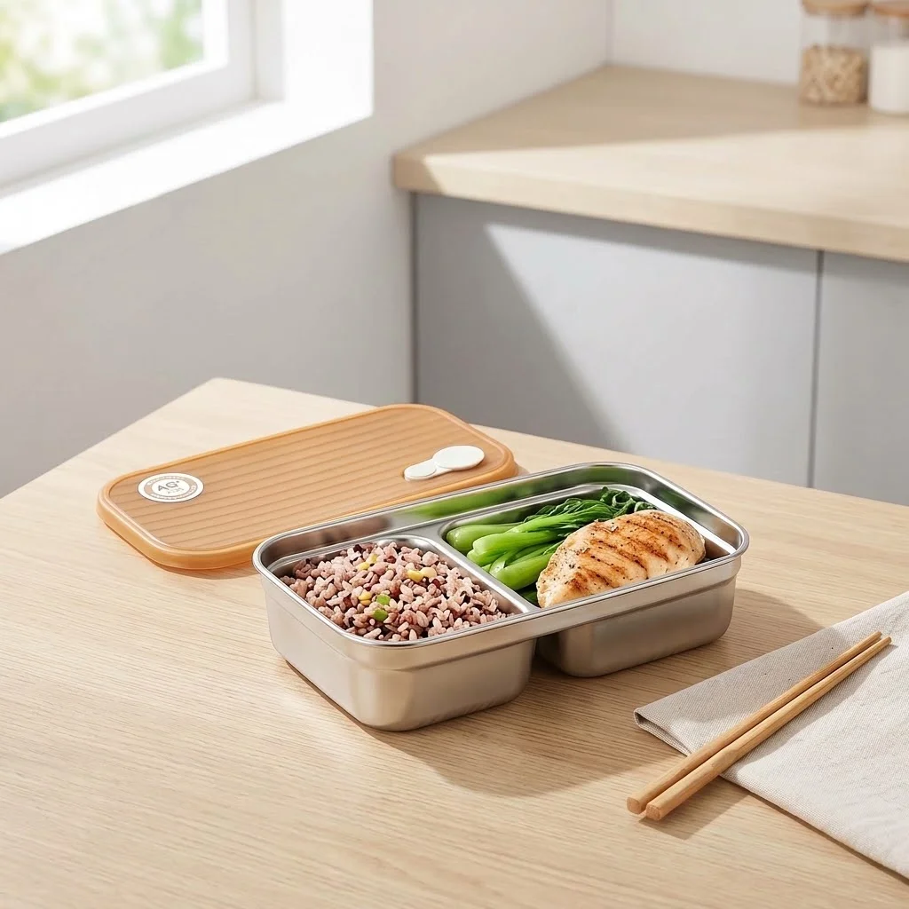 Fiambrera de acero inoxidable  - Food Storage With Dividers reseña y precio