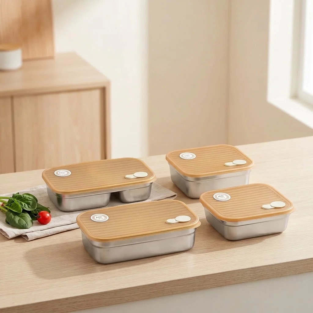 Fiambrera de acero inoxidable  - Food Storage With Dividers reseña y precio