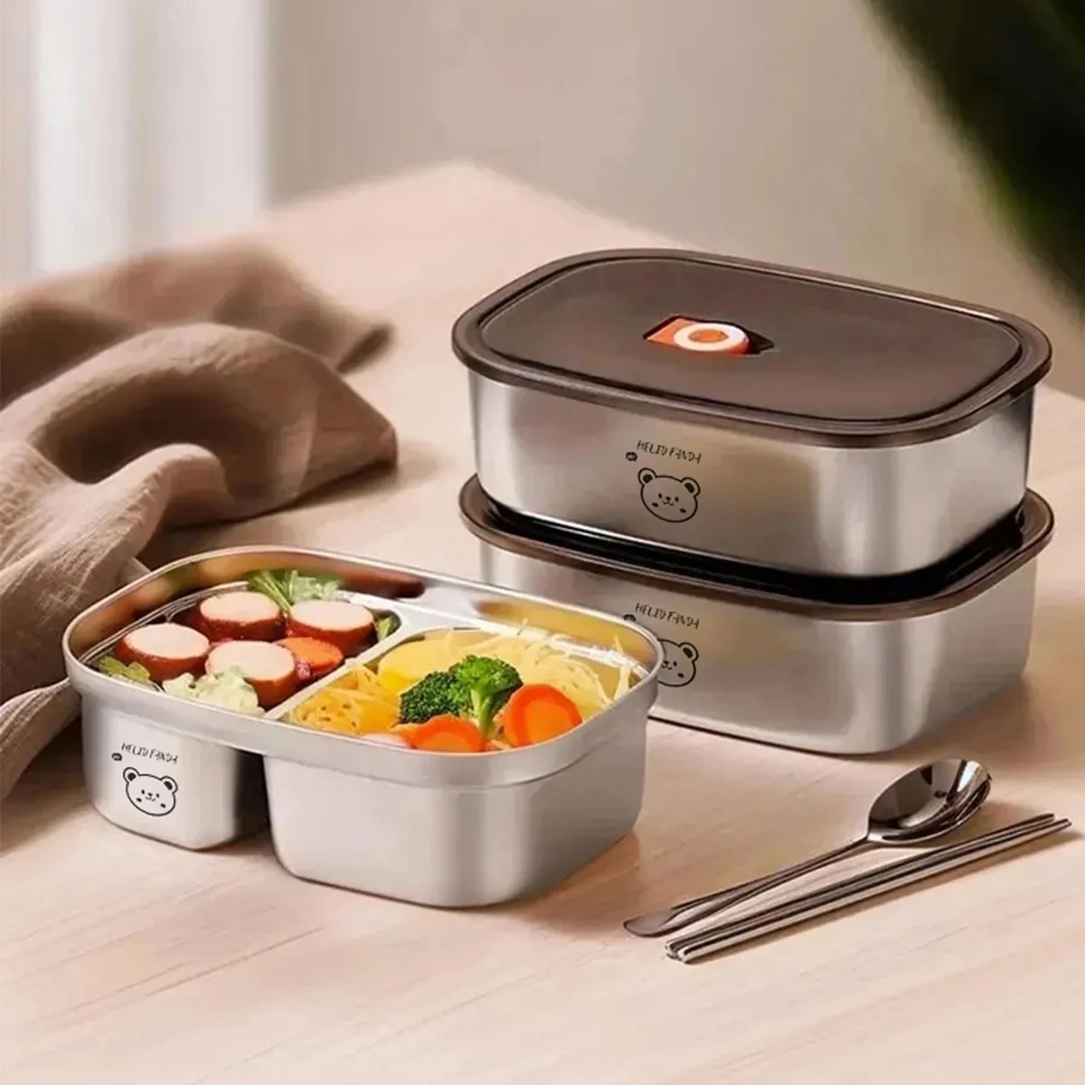 Lonchera Bento de Acero Inoxid - Food Storage Oven Safe reseña y precio