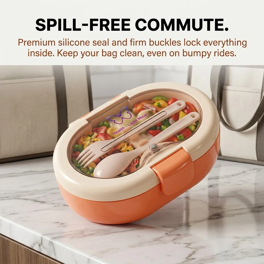 Lonchera Bento de Plástico con - Food Storage With Dividers reseña y precio