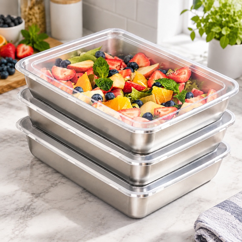 Paquete de tres recipientes de - Food Storage Meals reseña y precio